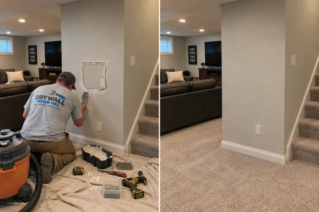 Drywall Finishing & Texture Repair drywall repair work