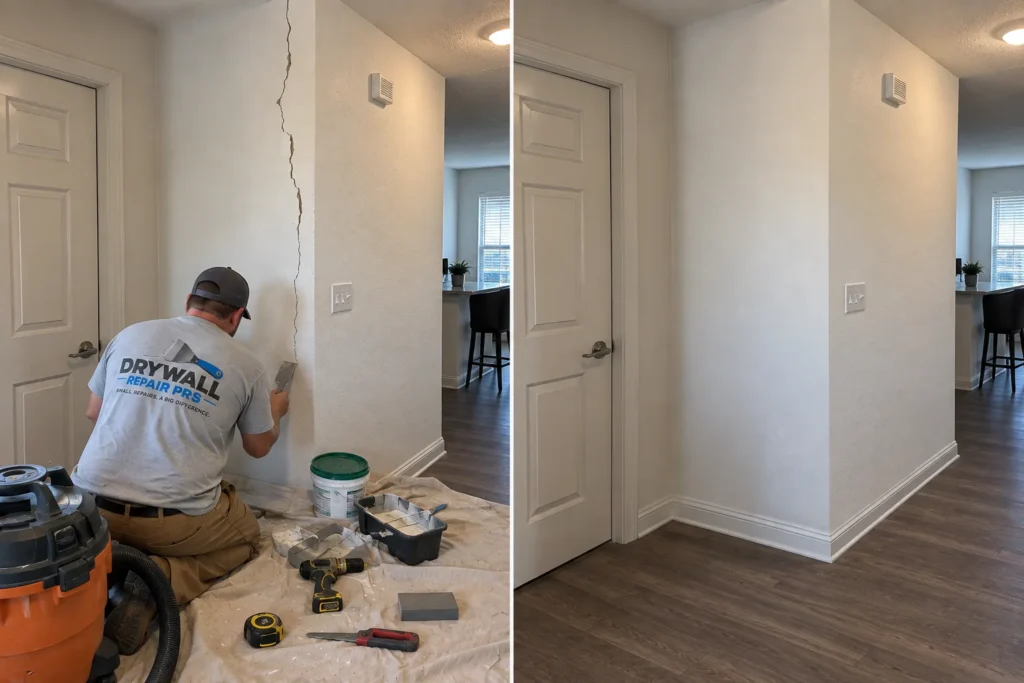 Drywall repair project photo 8