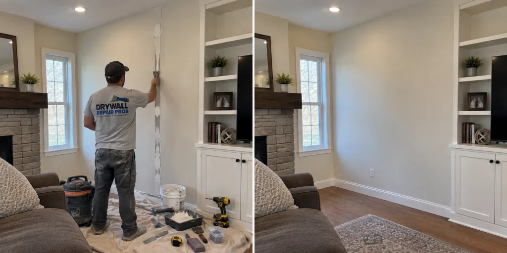 Drywall Finishing & Texture Repair drywall repair work