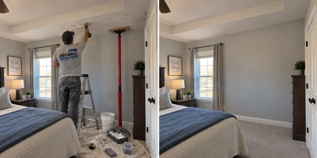 Drywall repair project photo 16