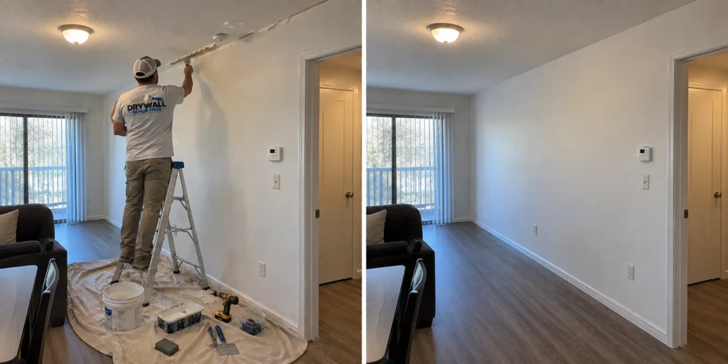 Drywall repair project photo 19