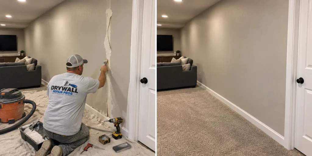 Drywall repair project photo 21