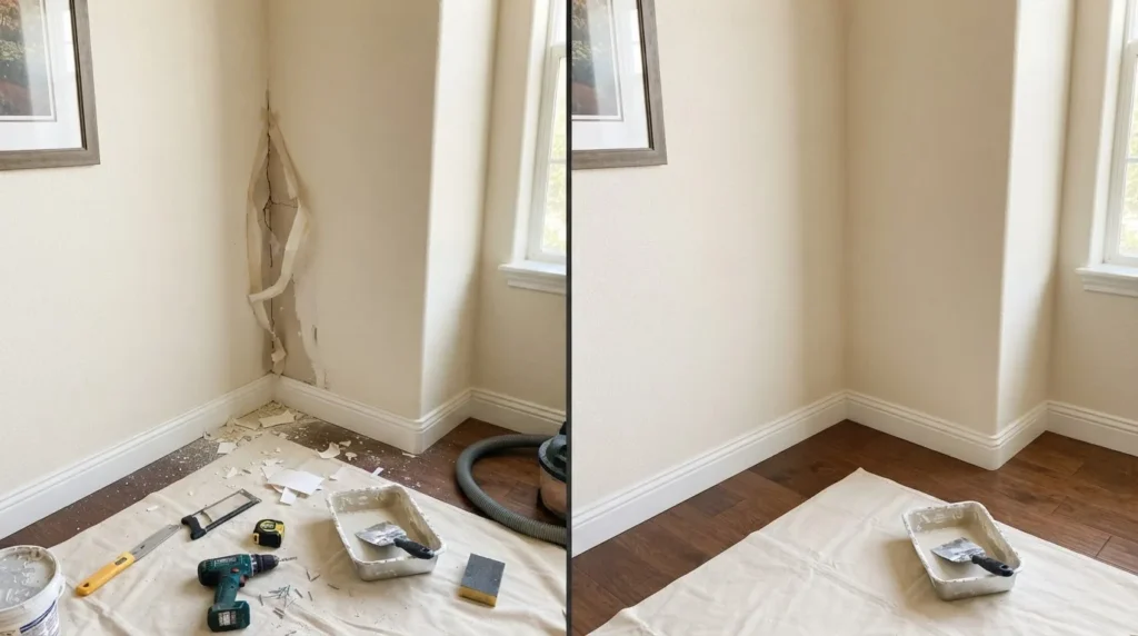 Drywall repair project photo 24