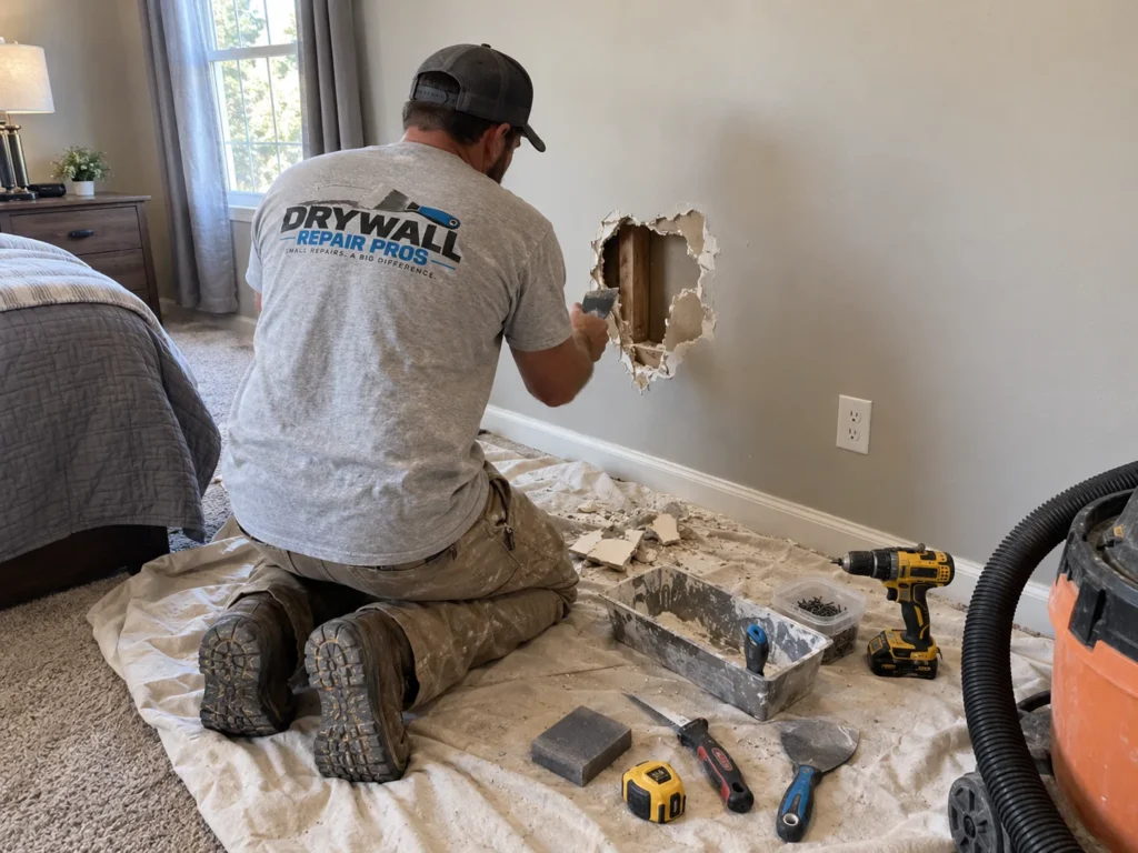Drywall repair project photo 27