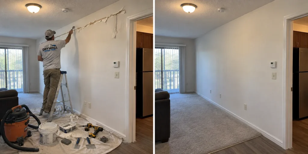 Drywall repair project photo 32
