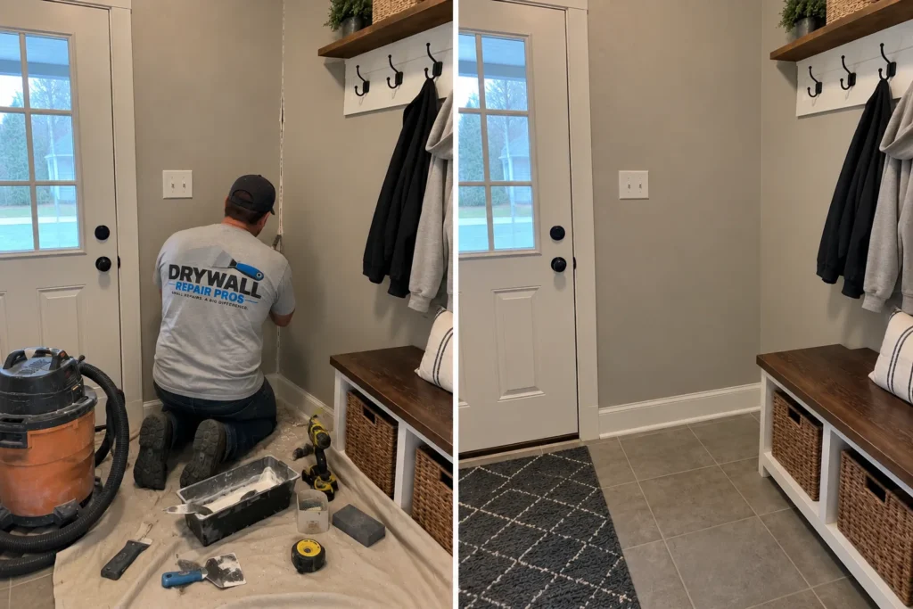 Drywall repair project photo 37
