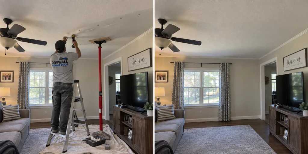 Drywall repair project photo 39