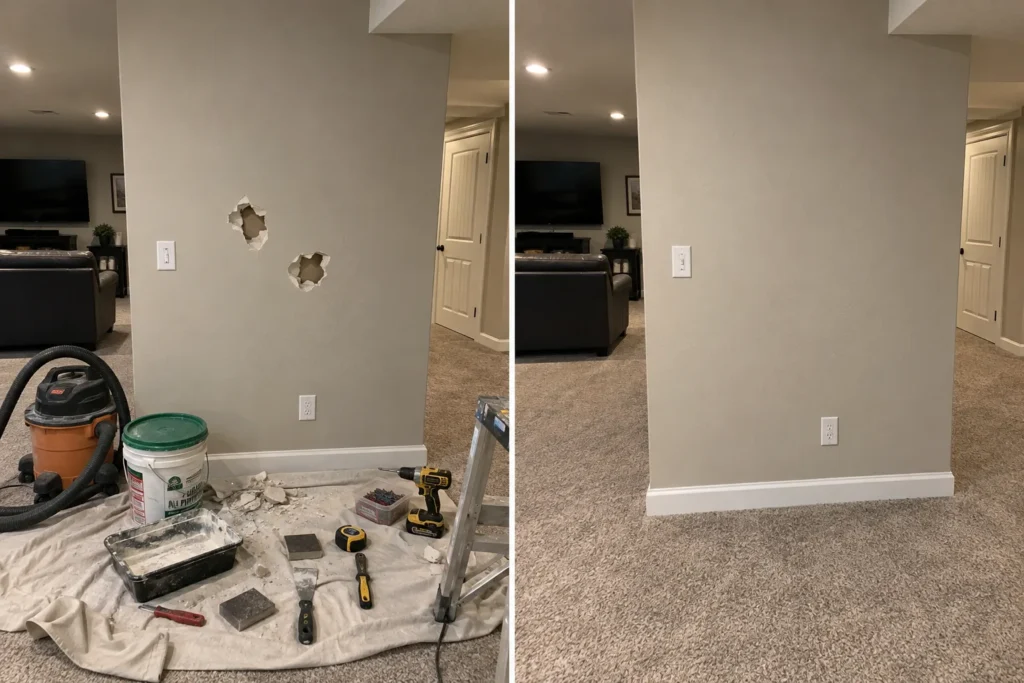 Drywall repair project photo 40