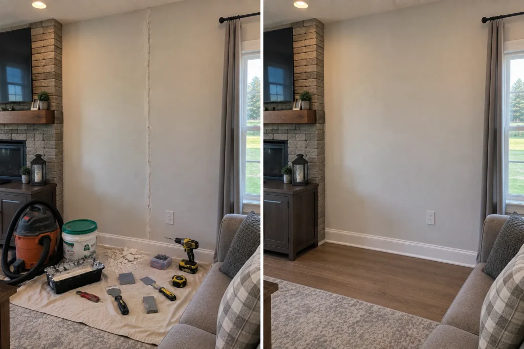 Drywall repair project photo 44