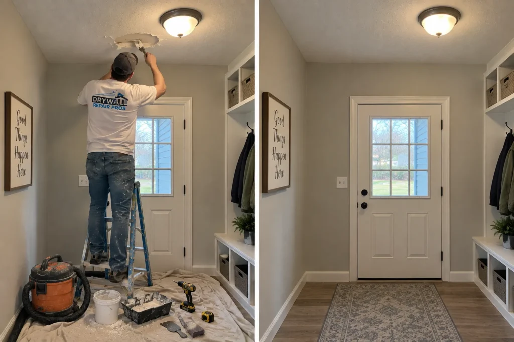 Drywall repair project photo 49