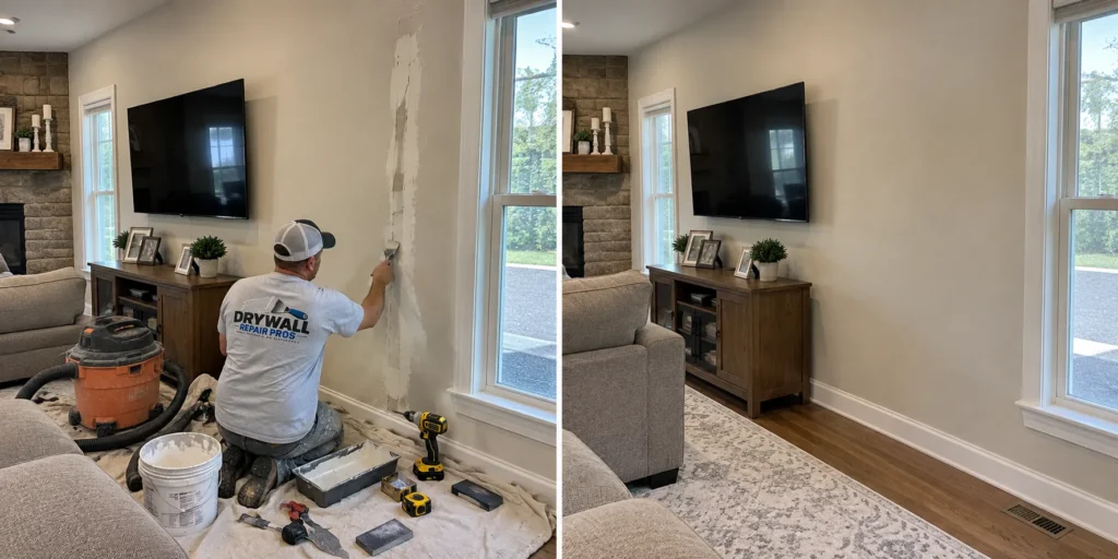 Drywall repair project photo 52