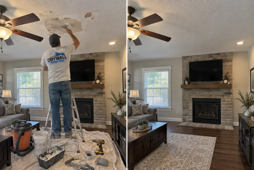 Drywall repair project photo 53