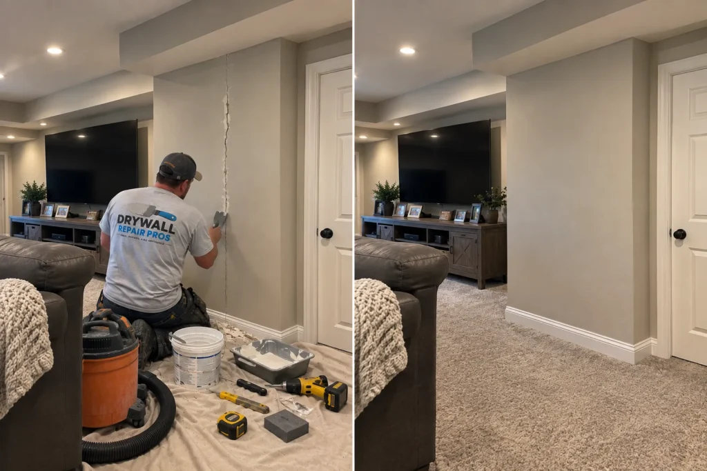 Drywall repair project photo 80