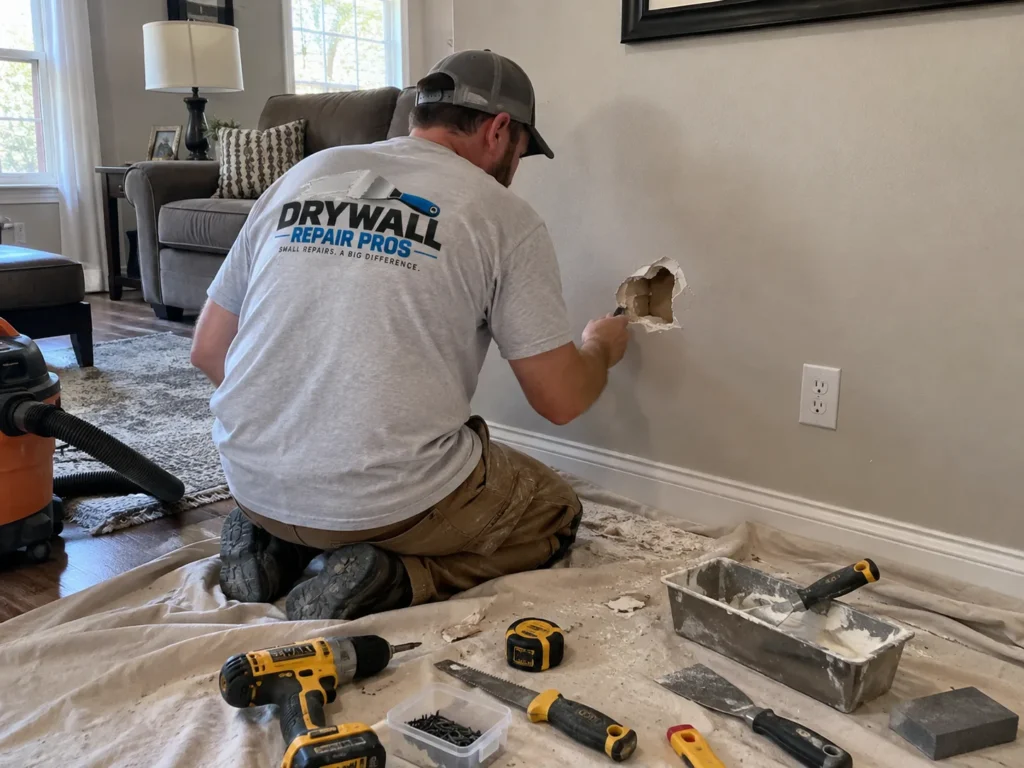 Drywall repair project photo 83
