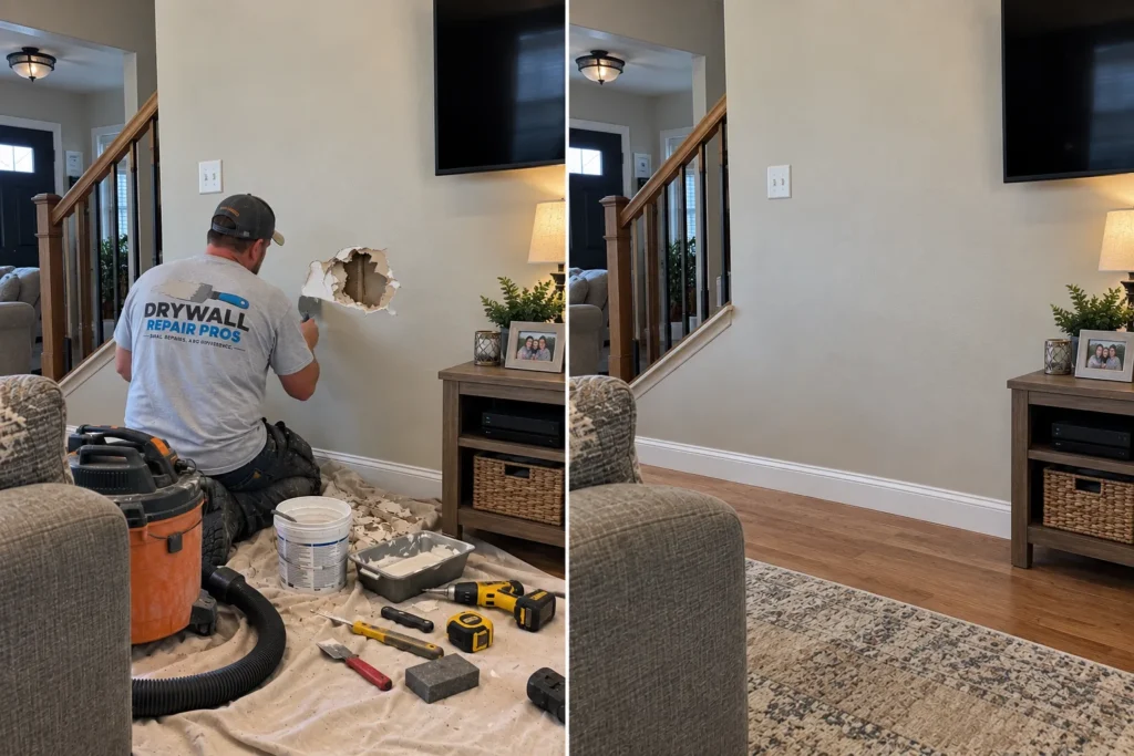 Drywall repair project photo 85