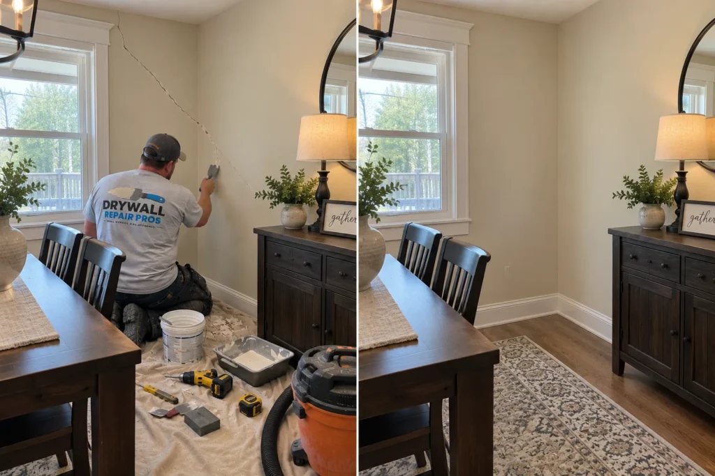 Drywall repair project photo 86