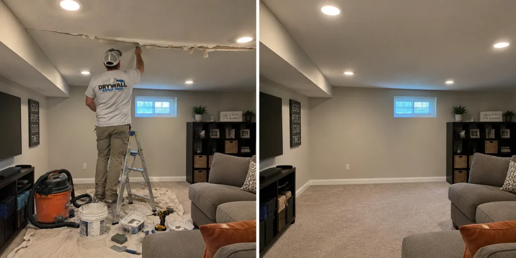 Drywall repair project photo 87