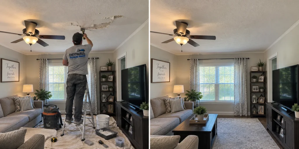 Drywall repair project photo 88