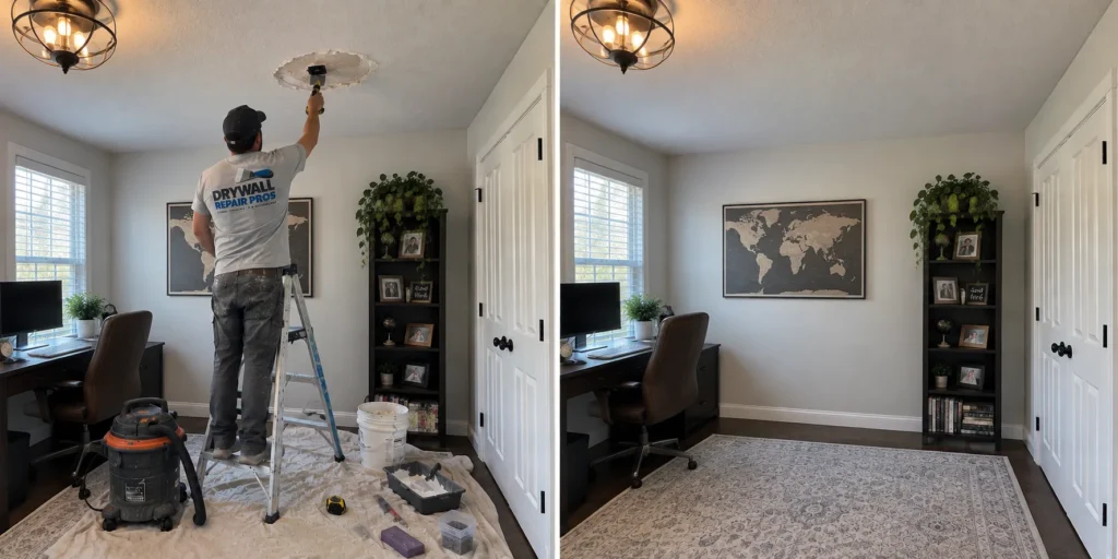 Drywall Repair Service Areas drywall repair work