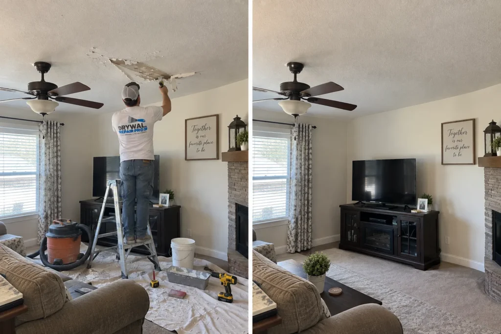 Drywall repair project photo 95