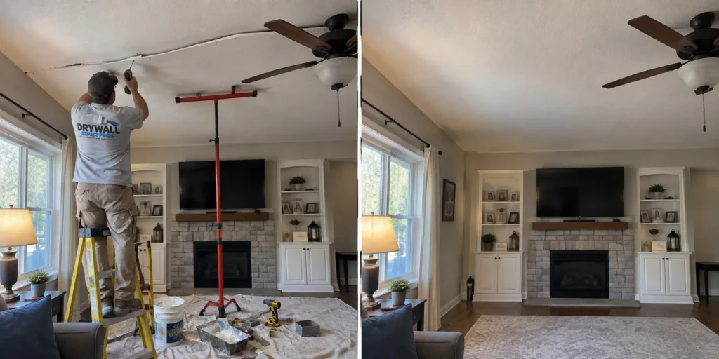 Drywall repair project photo 96