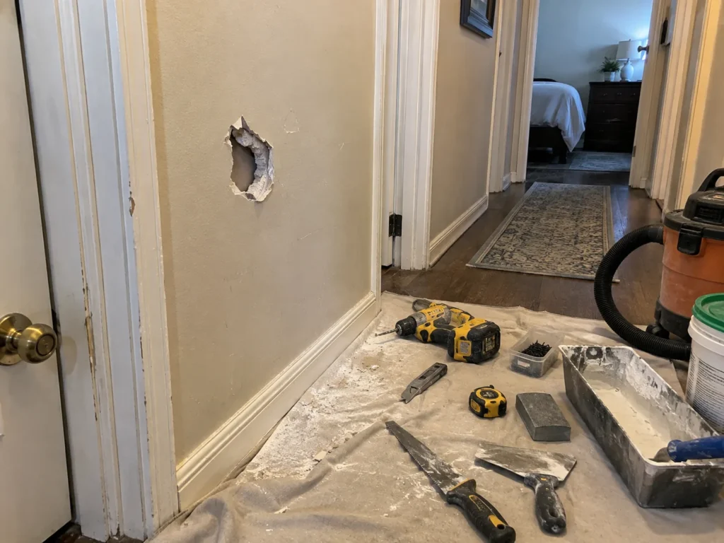 Drywall repair project photo 99