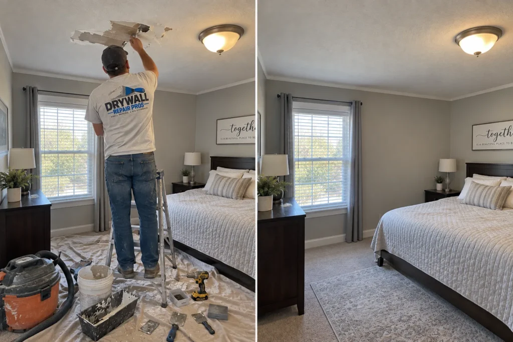 Drywall repair project photo 100