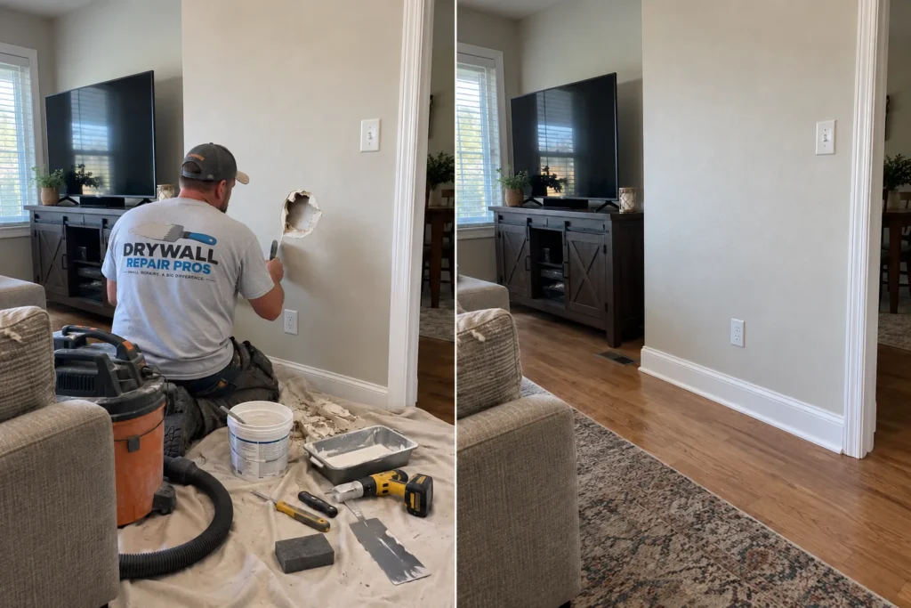 Drywall repair project photo 104